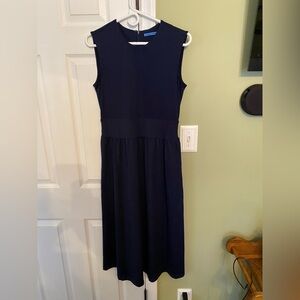 Elegant Navy Sleeveless Dress